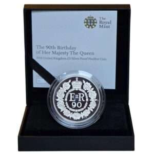 2016 Queens 90th Birthday £5 Silver Proof Piedfort