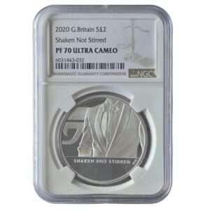 2020 James Bond 03 'Shaken Not Stirred' 1 Oz Silver Proof PF70 Ultra Cameo