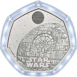 2024 Star Wars - 08 Death Star 50p BU Coin in Capsule