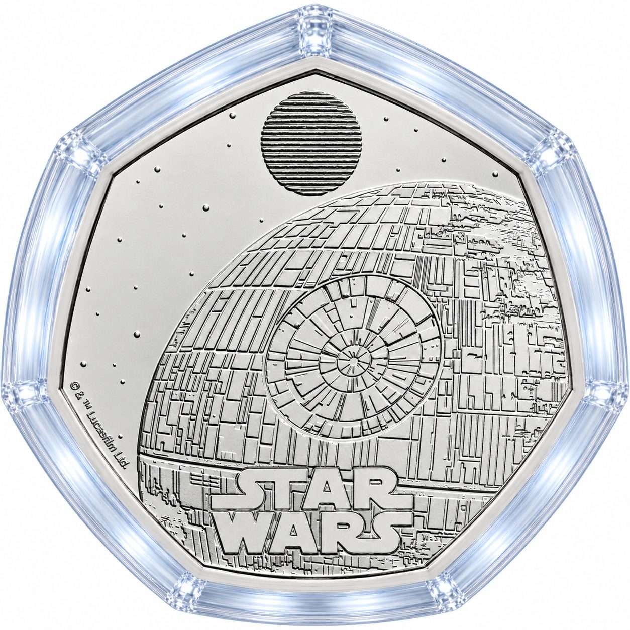 2024 Star Wars - 08 Death Star 50p BU Coin in Capsule