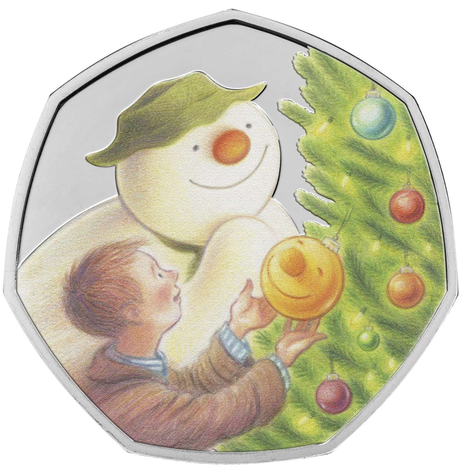 2026 The Snowman 50p Coloured BU <br><i>Dispatched Late October</i>