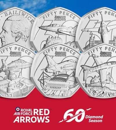 2024 Jersey Red Arrows 50p BU 5-Coin Set