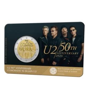 2026 Ireland 50th Anniversary of U2 BU 2 Euro in Pack