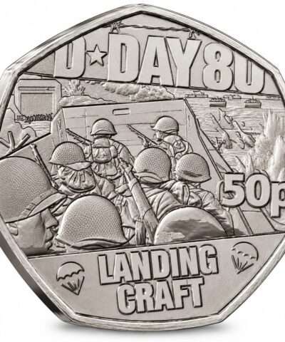 2024 Jersey D-Day Landing Crafts 50p BU Coin in Capsule