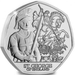 2024 Jersey Patron Saints St. George of England 50p BU Coin in Capsule
