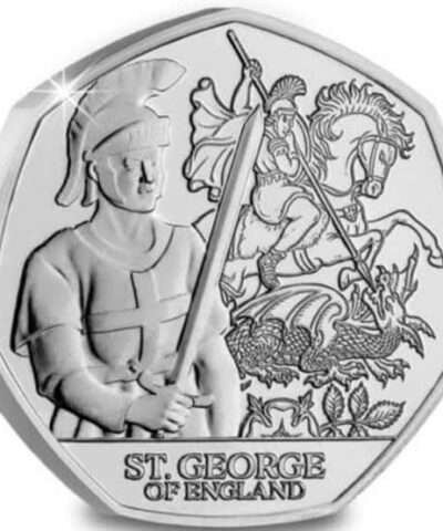 2024 Jersey Patron Saints St. George of England 50p BU Coin in Capsule