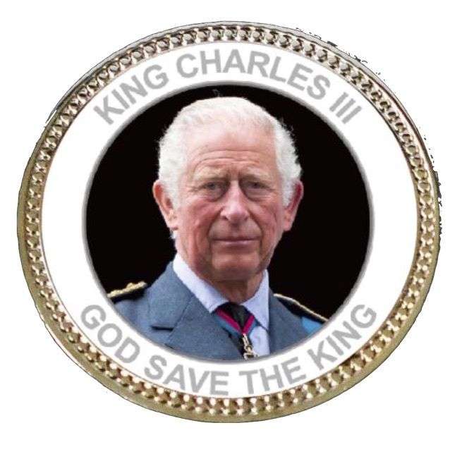 2022 King Charles III God Save the King Commemorative Medal