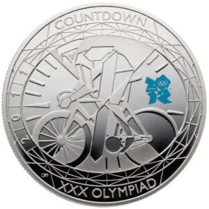2011 Countdown To London Olympics '1' Silver Proof £5 Coin in Capsule