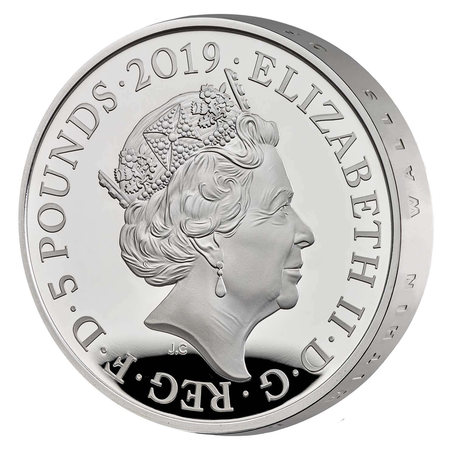2019 Tower of London Ceremony of Keys £5 Silver Proof Piedfort <br><i>Only 531 Sold</i> - Image 4